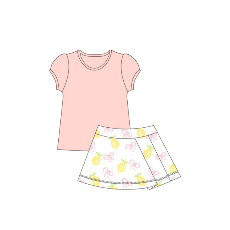 5.27GSD2619 Pink Bow Yoga Set