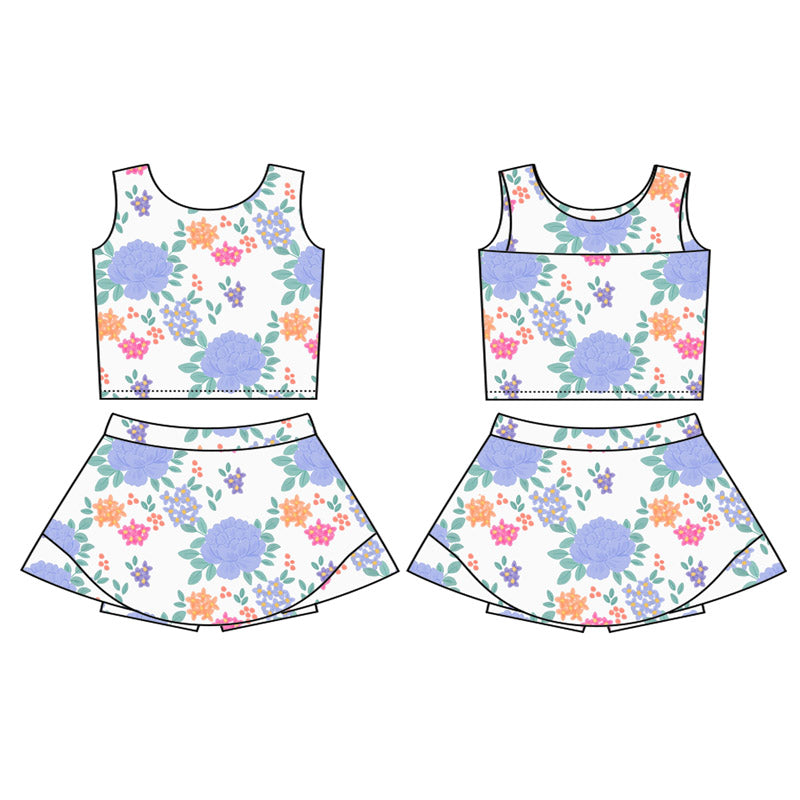 5.27GSD2622 Purple Flower Yoga Set