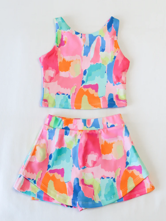5.27GSD2625 Colorful Tie-Dye Yoga Set