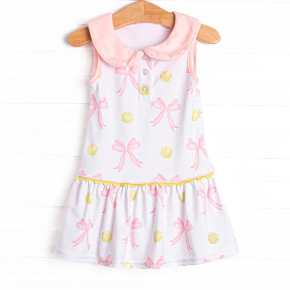 5.28GSD2633 Bow short-sleeved dress