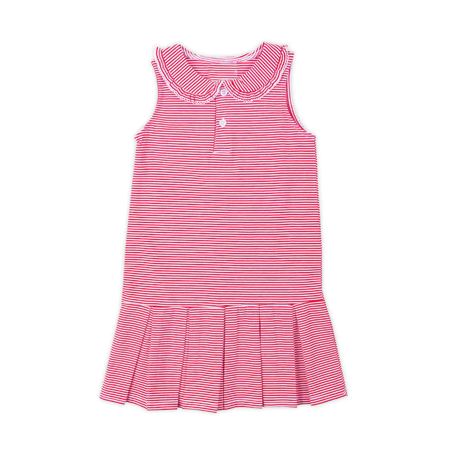 5.28GSD2638 Rose Striped Short Sleeve Dress