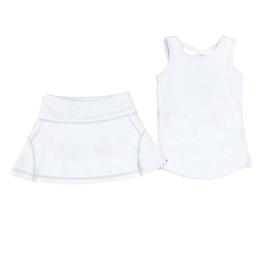 6.2GSD2651 White Yoga Two-piece Set