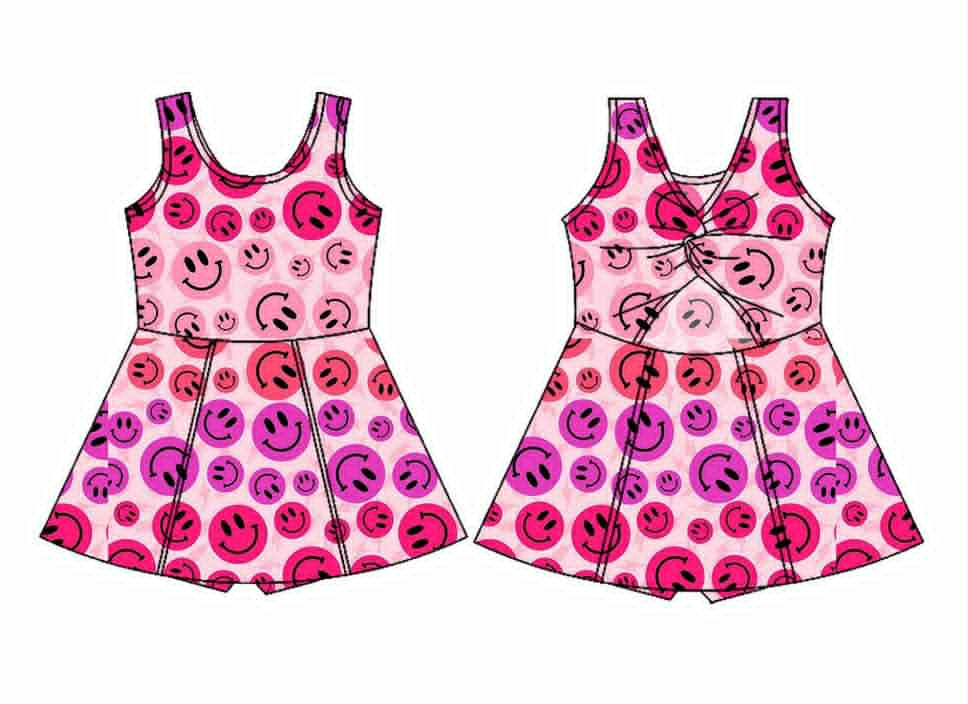 6.2GSD2655 Smiley Girl Yoga Dress