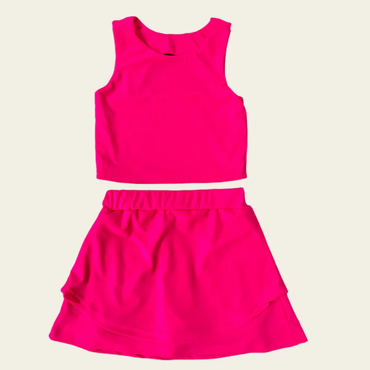 6.2GSD2658 Red Girls Yoga Solid Color Set