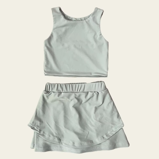 6.2GSD2664 Grey Girls Yoga Suit