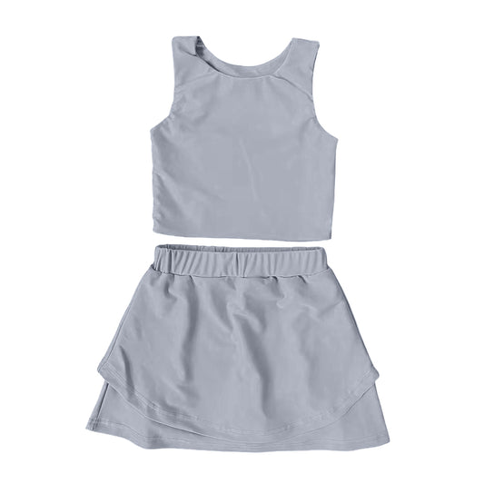 6.2GSD266 Grey Girls Yoga Suit