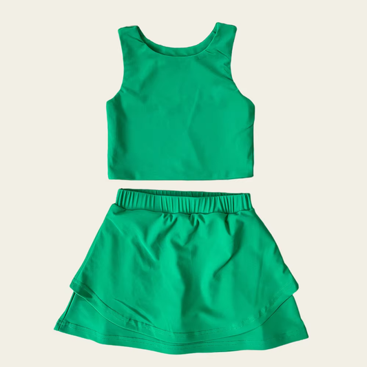 6.2GSD2670 Green Girls Yoga Suit