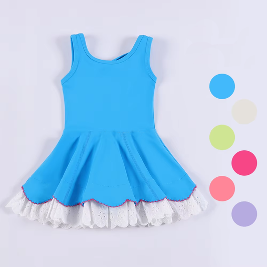 6.6GSD2680 Blue Lace Yoga Dress