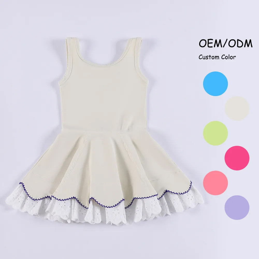 6.6GSD2682 Beige Lace Yoga Dress