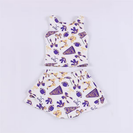 6.7GSD290 Purple Rugby Yoga Suit