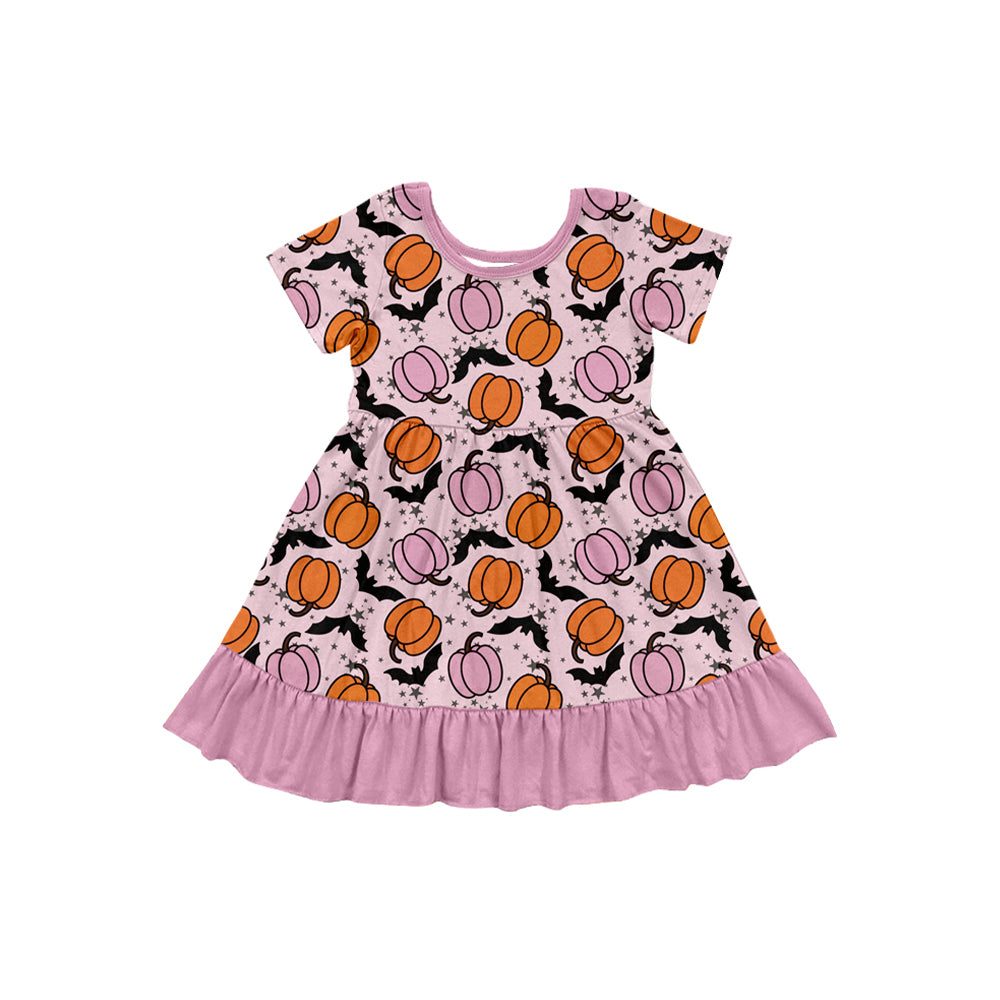 7.17GLD2757 Pumpkin Short Sleeve Dress