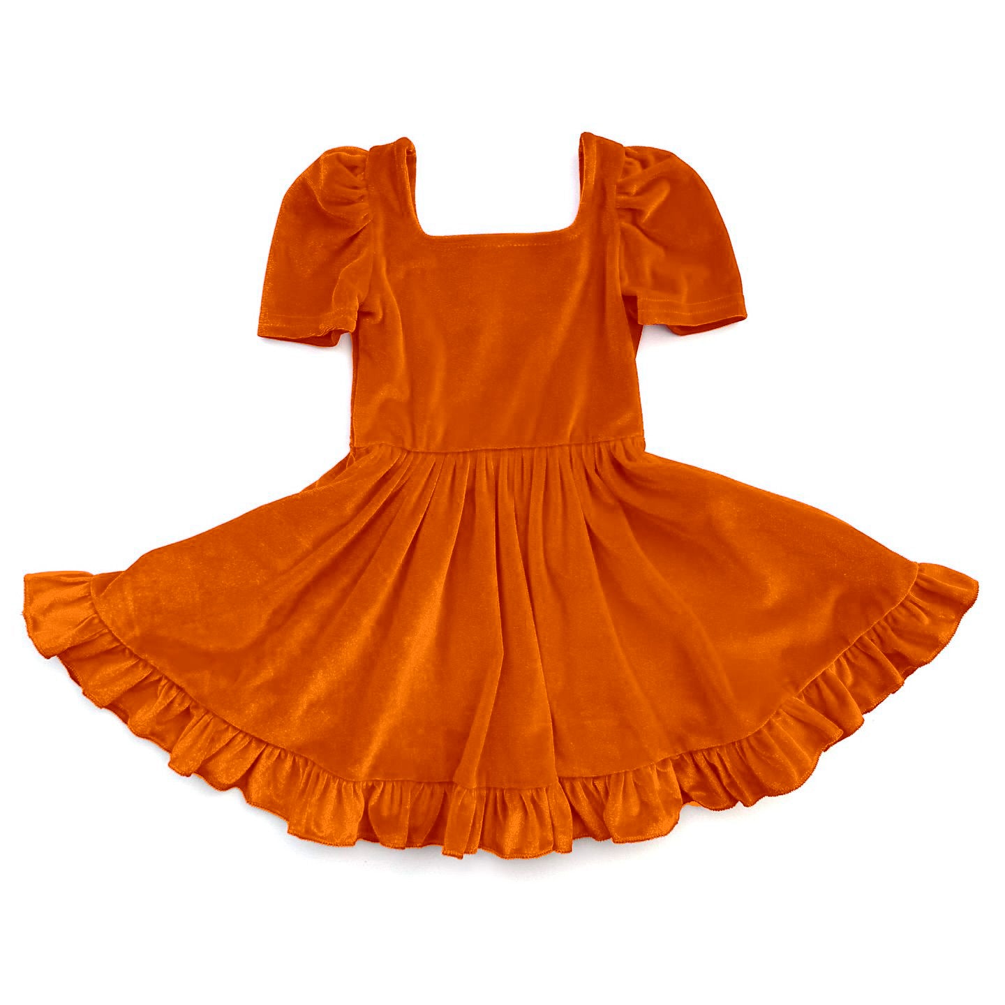 7.29GSD2765 Orange short-sleeved dress