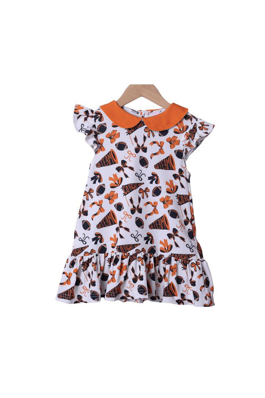7.26 GSD2785 Orange bow girl dress