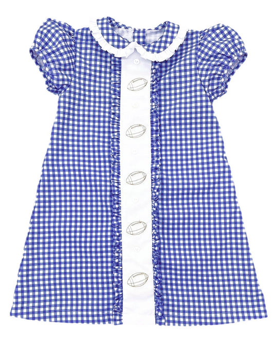 X827 GSD2800 plaid blue dress