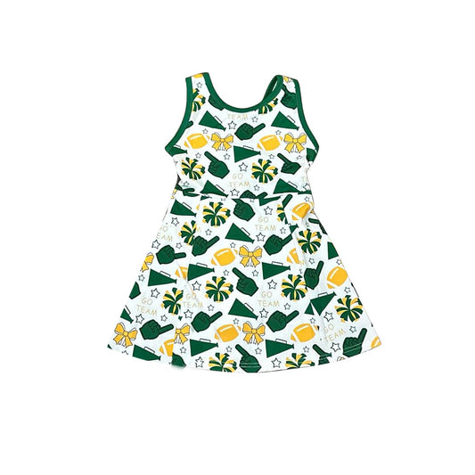 X927 GSD2844 Green Bow Dress