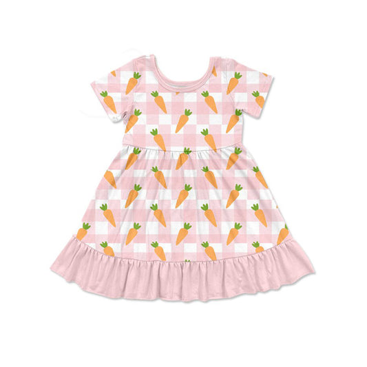 X929 GSD2850 Carrot Plaid Dress