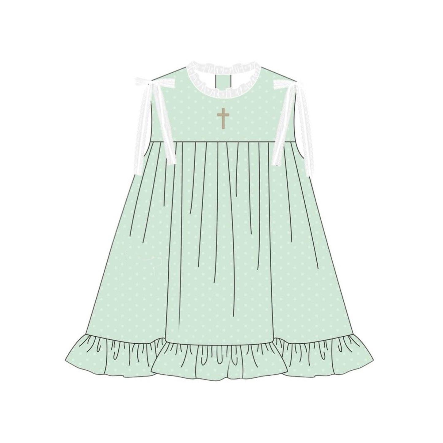 X10.29 GSD2860 Green Cross Dress