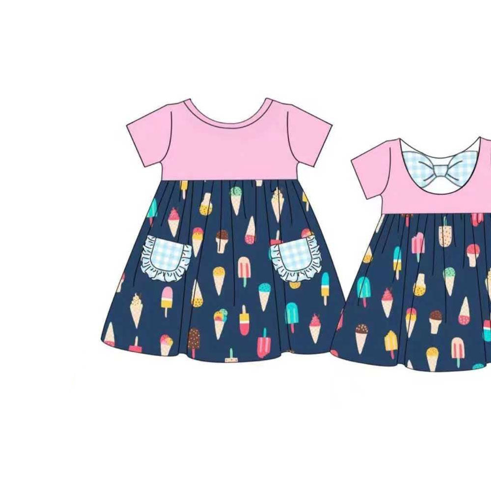 X10.27 GSD2958 Ice Cream Pocket Dress