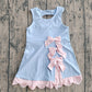 GSD3030Baby Girls Lavender Sleeveless Yoga Shorts Bows Knee Length Dresses Preorder