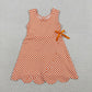 3.30 GSD3428 Baby Girls Orange Checked Yoga Active Scallop Shorts Knee Length Dresses（副本）