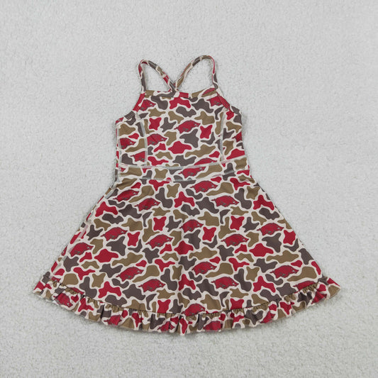 3.28 GSD3587 Straps camo hogs kids girls team athletic dress