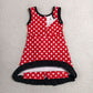 RTS NO MOQ Yoga GSD4128 Baby Girls Sleeveless Polka Dots Yoga Active Short Knee Length Dress
