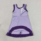 RTS NO MOQ Yoga GSD4151 Baby Girls Sleeveless Lavender Purple Yoga Active Short Knee Length Dress