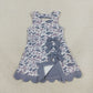 NEW RTS NO MOQ yoga fabric GSD4226 Baby Girls Light Gray Camo Scallop Knee Length Dress