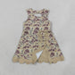 NEW RTS NO MOQ yoga fabric GSD4228 Baby Girls Southern Khaki Camo Yoga Active Short Scallop Bows Knee Length Dress
