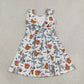 RTS NO MOQ yoga GSD4291 Baby Girls Cartoon Mouses Pumpkins Boo Halloweens Yoga Active Short Dress