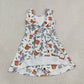 RTS NO MOQ yoga GSD4291 Baby Girls Cartoon Mouses Pumpkins Boo Halloweens Yoga Active Short Dress