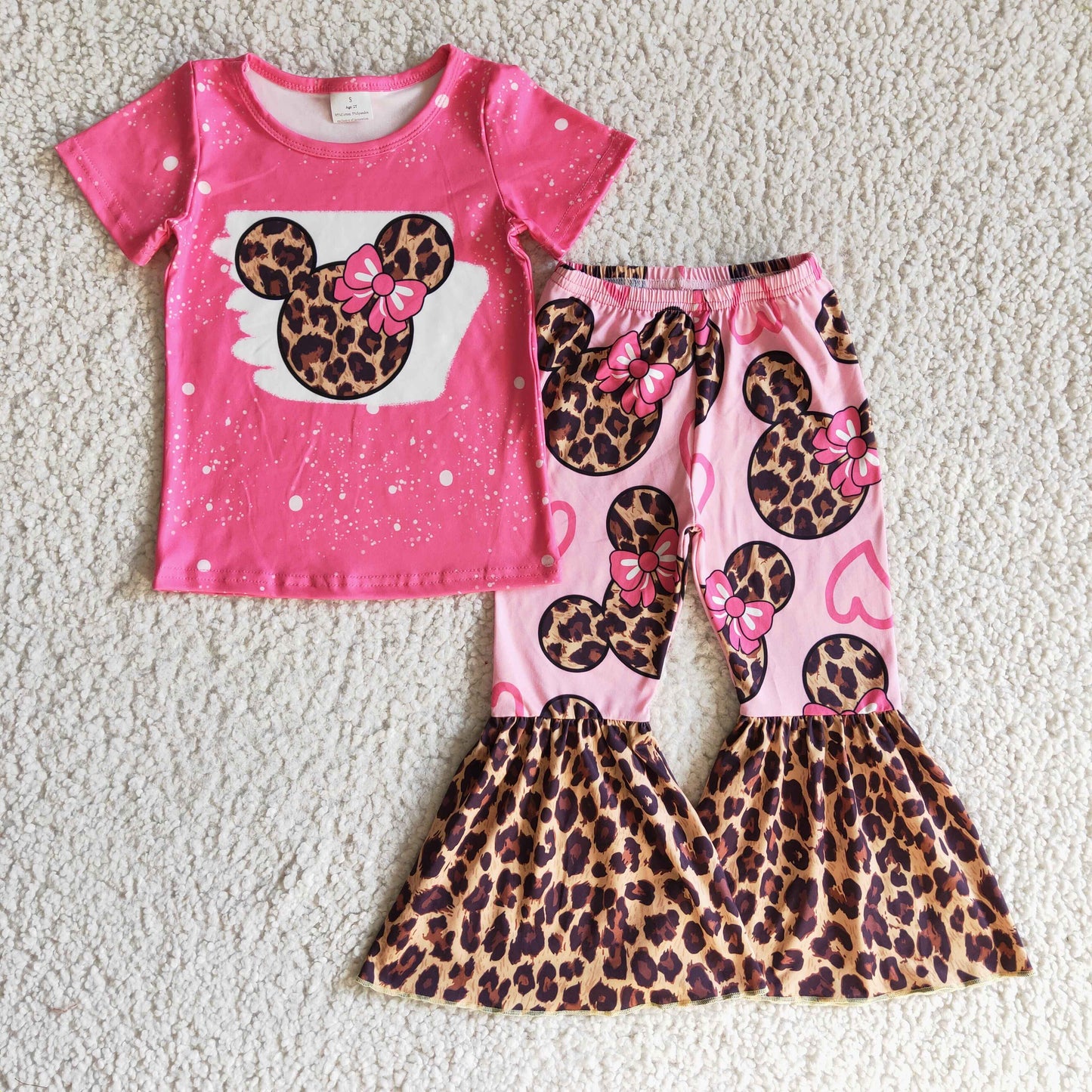 4.12 GSPO0225 Mickey leopard print suit