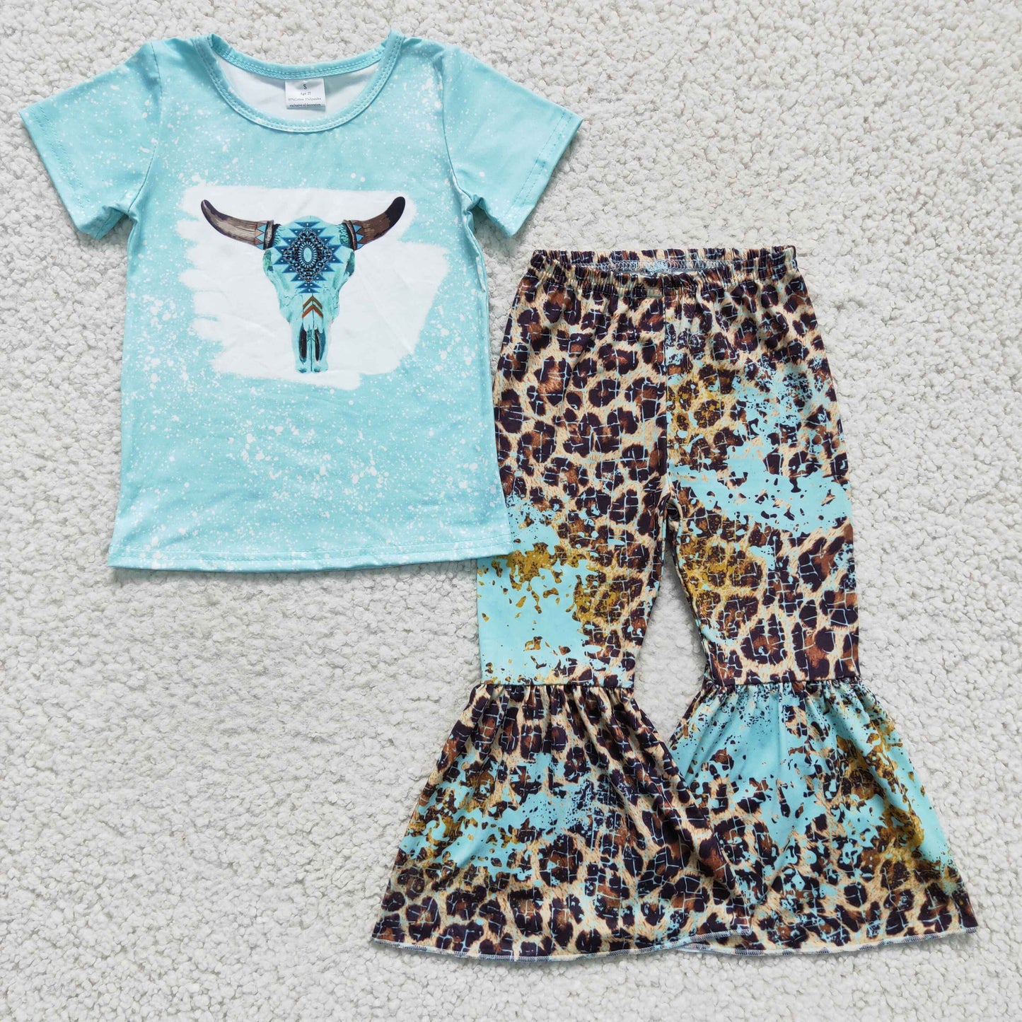 4.17GSPO0248 Bull head leopard print suit