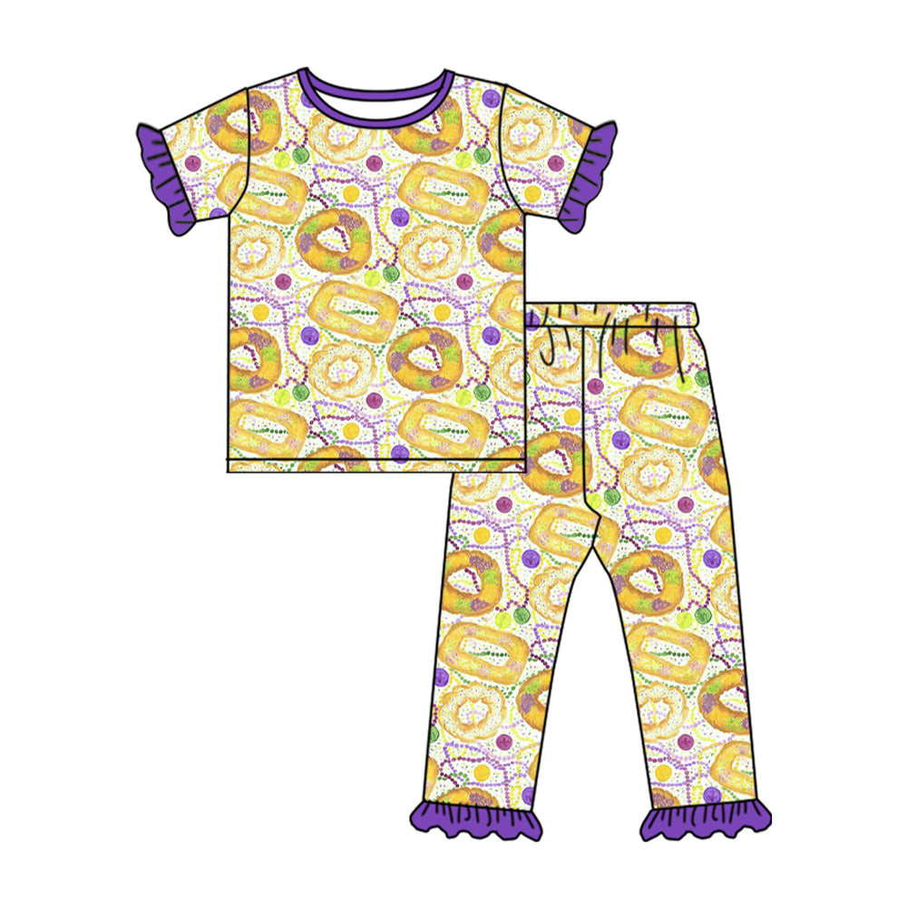 X10.29 GSPO2102 Donut-Sleeve Short-Sleeve Pants Set