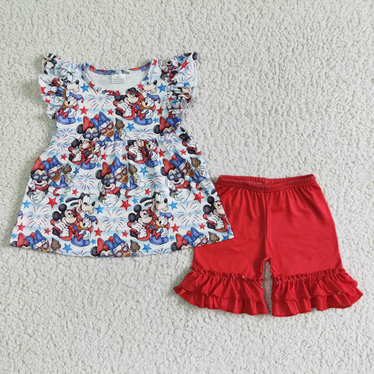 GSSO0094 Mickey short sleeve shorts suit