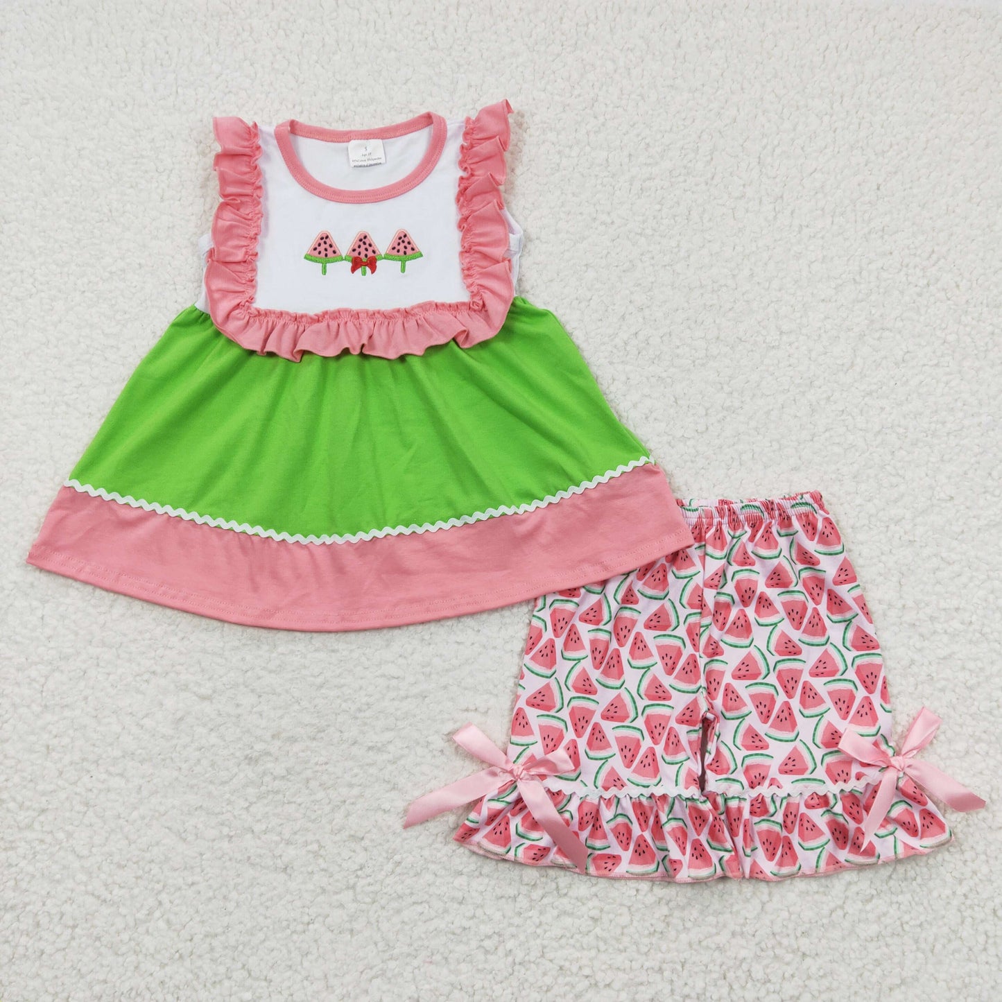 GSSO0179 Short-sleeved shorts watermelon summer suit