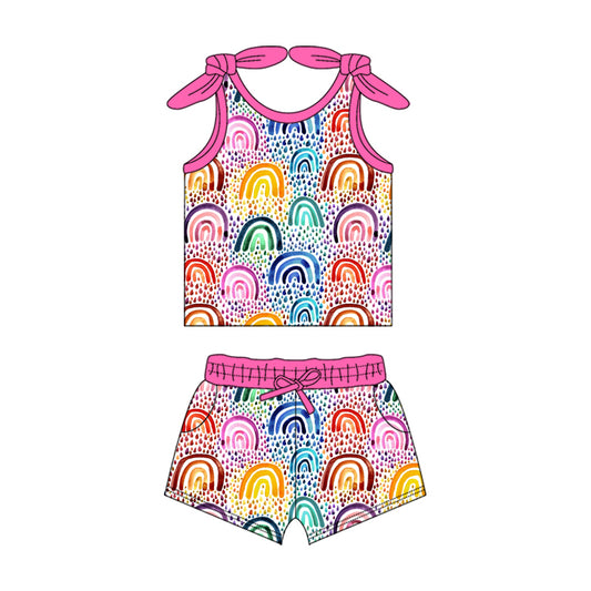 GSSO2084 Pink Riding Two-piece Set