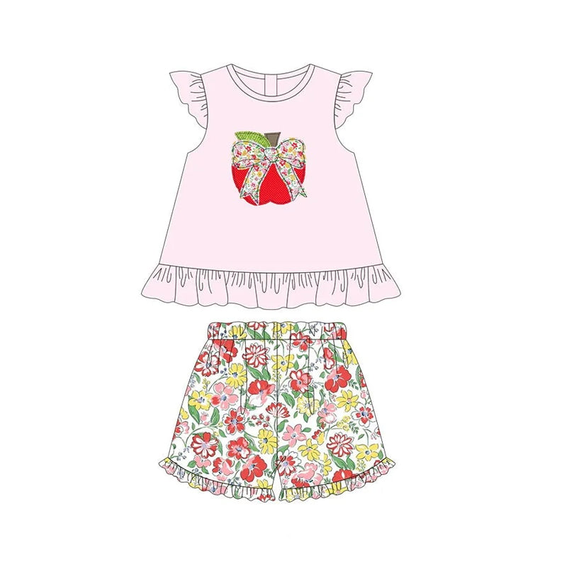 GSSO2180 Girls Flower Back to School Set