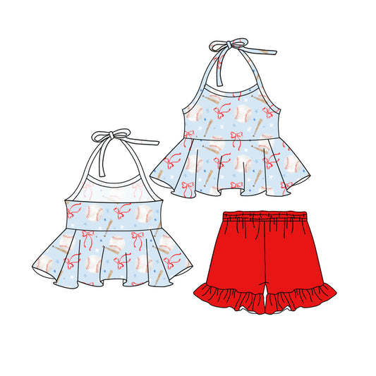 3.3GSSO2214 halter neck star suit