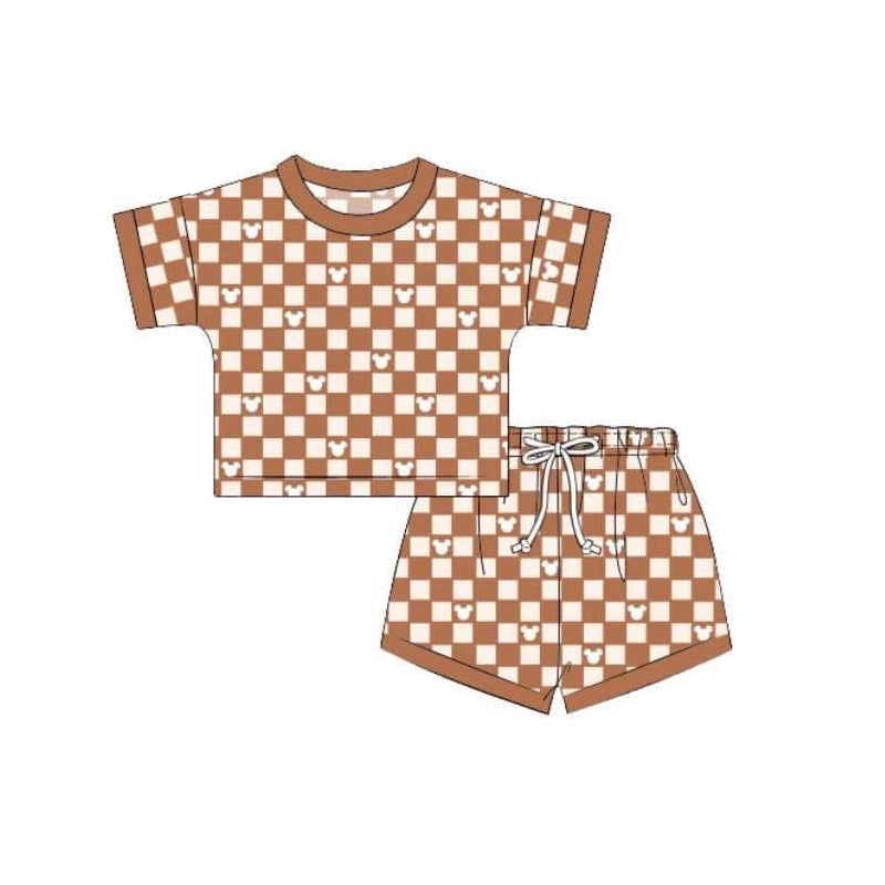 GSSO2232 Brown Plaid Suit