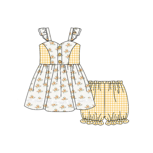GSSO2236 Yellow Plaid Suit