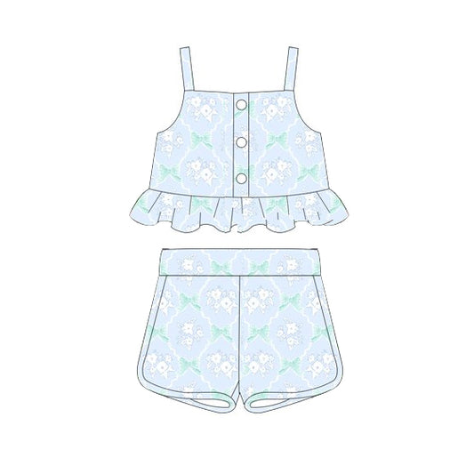 3.7GSSO265 Blue Flower Set