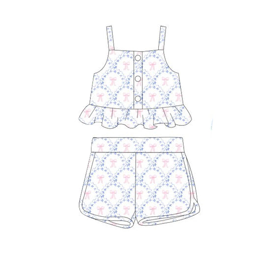 3.7GSSO267 Blue Bow Set