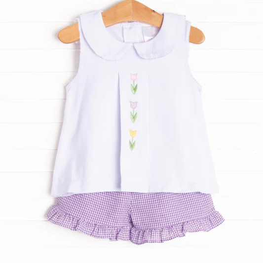 3.12GSSO2276 White short-sleeved suit