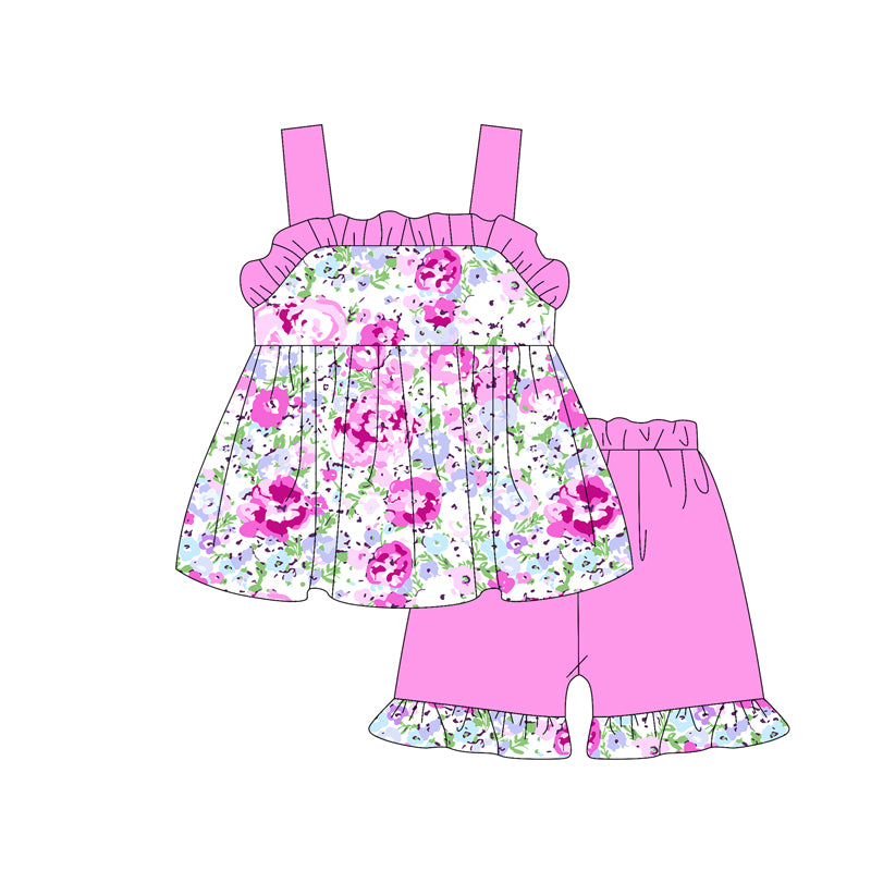 3.8GSSO2326 Purple Flower Sling Set