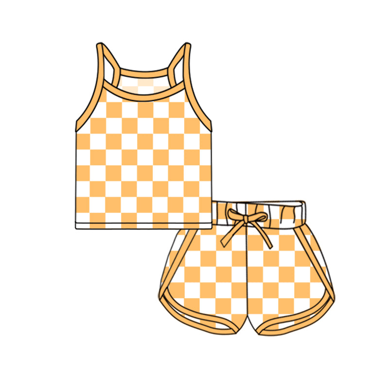 3.3GSO2333 Orange Plaid Set