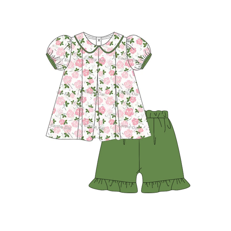 3.6GSSO2381 Green Flower Set
