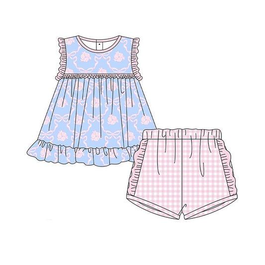 3.18 GSSO2403 Bowknot Plaid Set