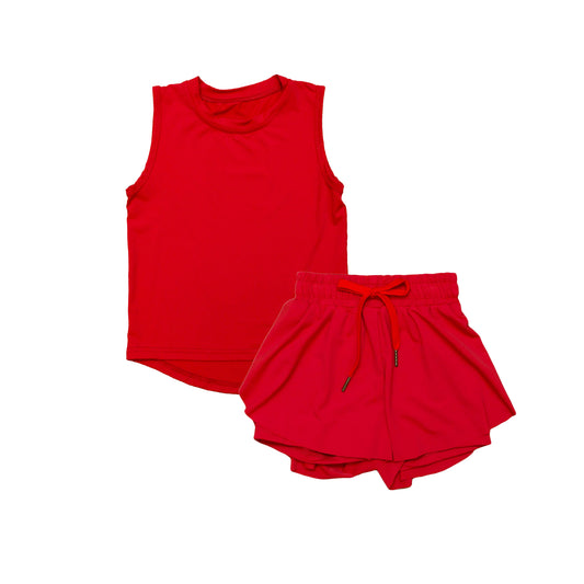 3.26GSSO2499 Red Yoga Suit