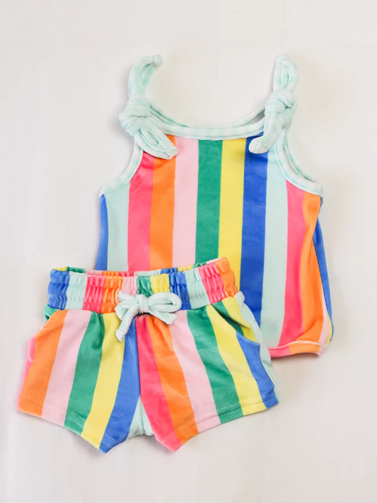 3.29GSSO2540 Color Stripe Girls Suit
